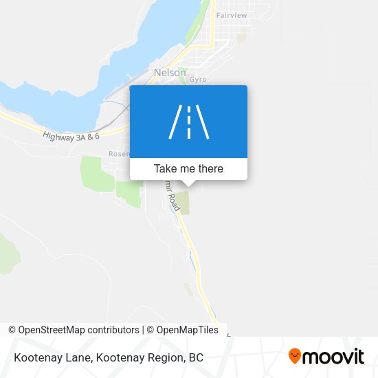Kootenay Lane map