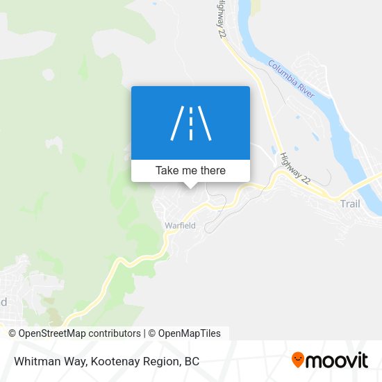 Whitman Way map