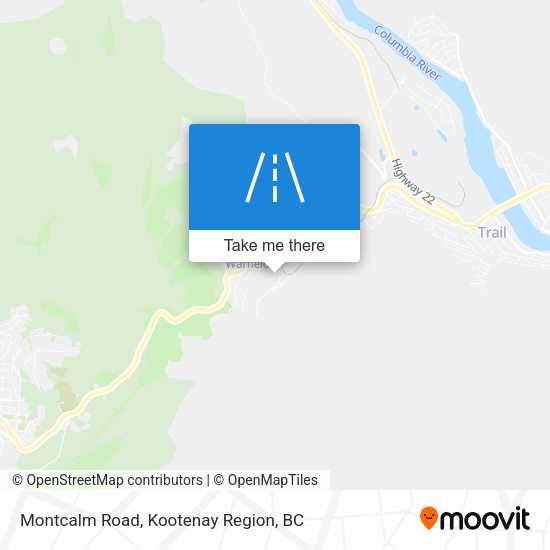 Montcalm Road map
