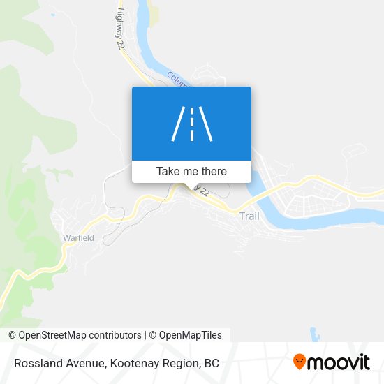 Rossland Avenue map