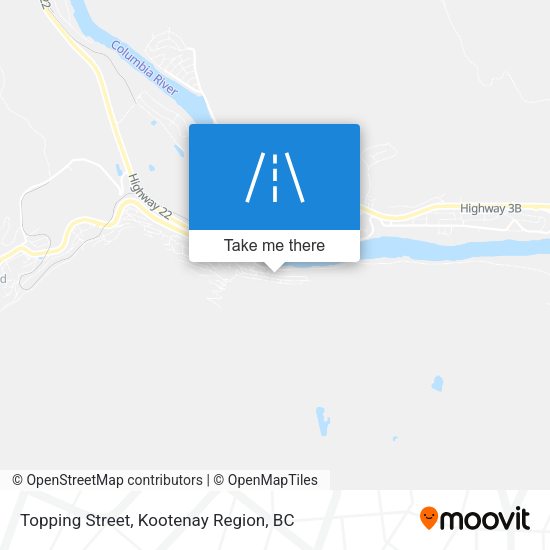 Topping Street map