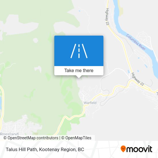 Talus Hill Path map
