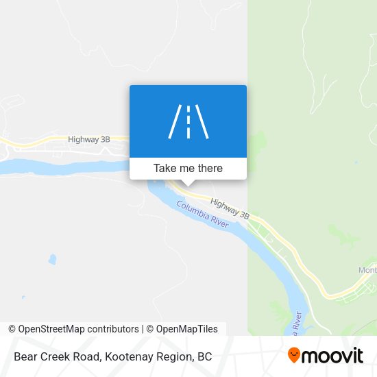 Bear Creek Road map