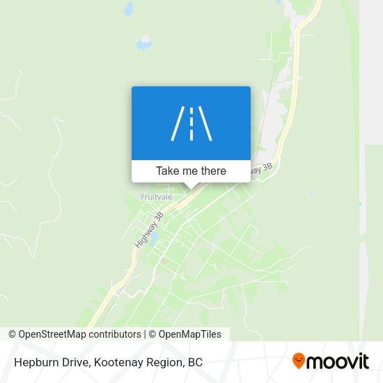 Hepburn Drive map