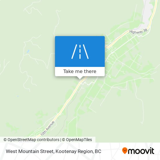 West Mountain Street map