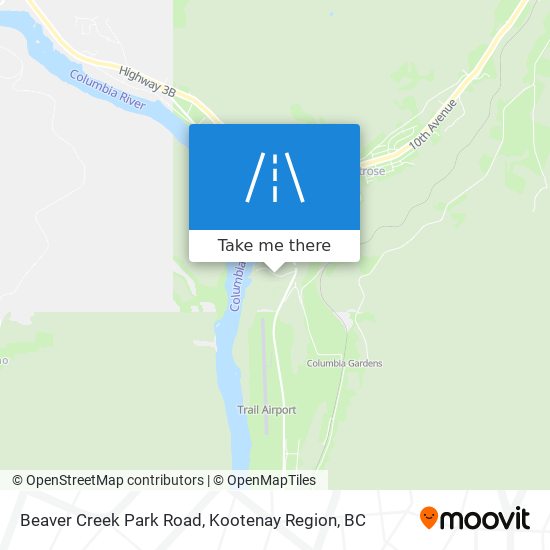 Beaver Creek Park Road map