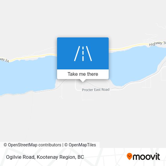 Ogilvie Road map