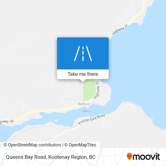 Queens Bay Road map