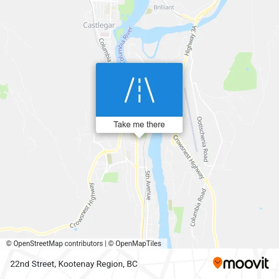 22nd Street map