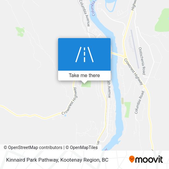 Kinnaird Park Pathway map