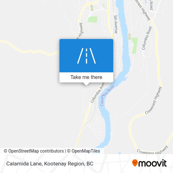 Calamida Lane map