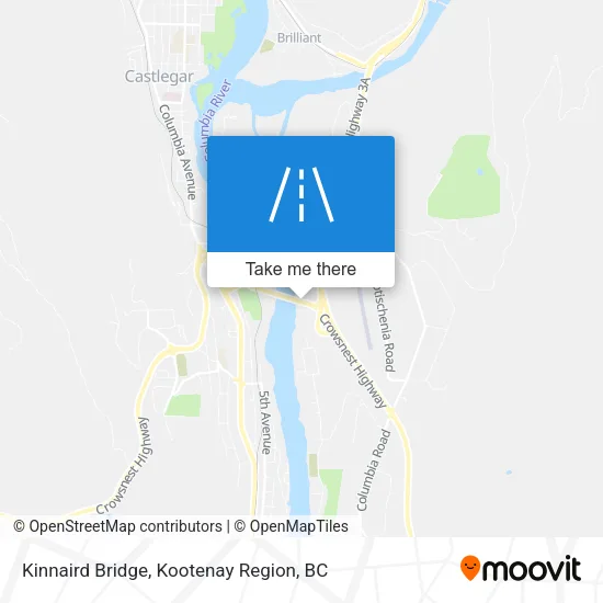 Kinnaird Bridge map