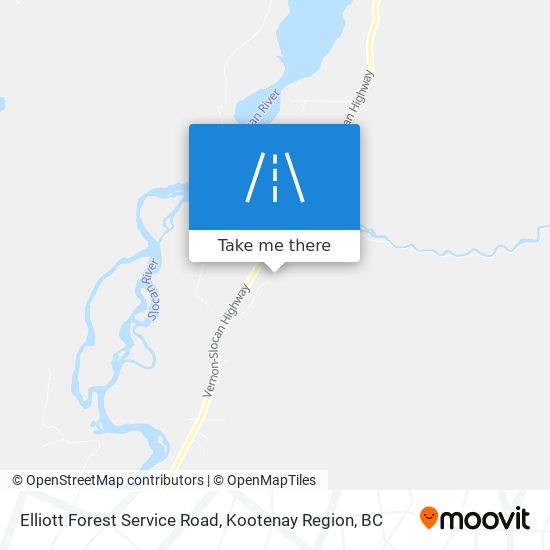 Elliott Forest Service Road map