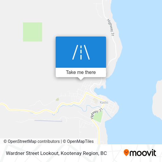 Wardner Street Lookout map