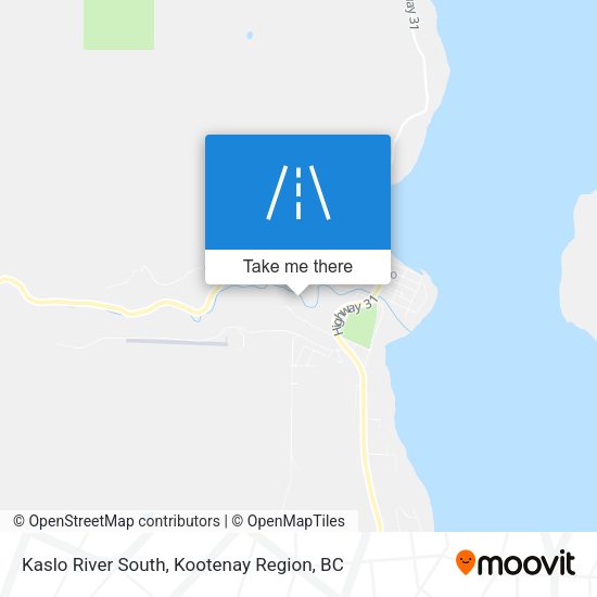 Kaslo River South map