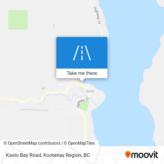 Kaslo Bay Road plan
