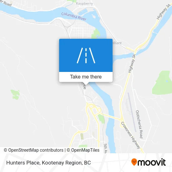 Hunters Place map