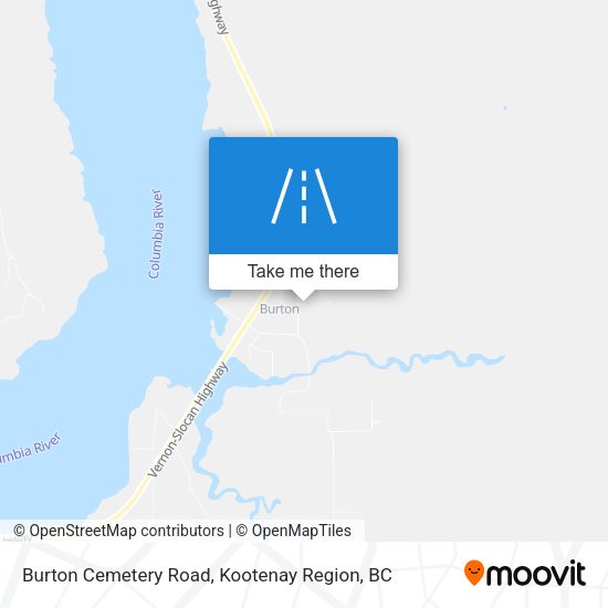 Burton Cemetery Road map