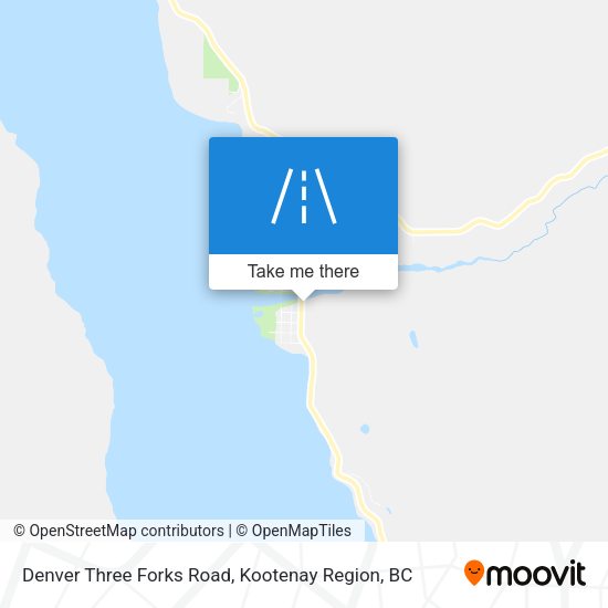 Denver Three Forks Road map