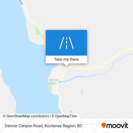 Denver Canyon Road map