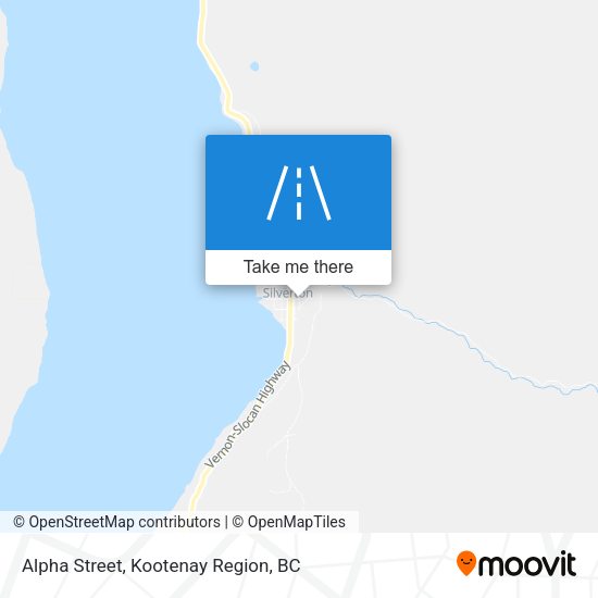 Alpha Street map