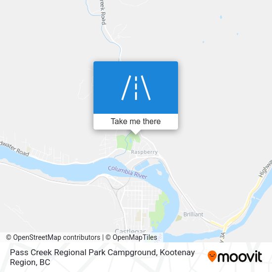 Pass Creek Regional Park Campground plan