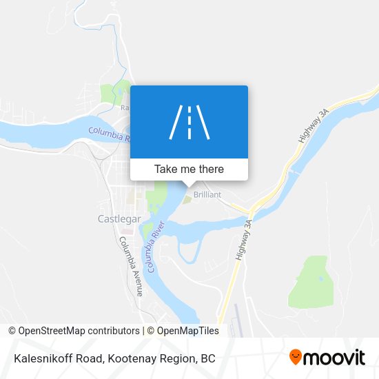 Kalesnikoff Road map