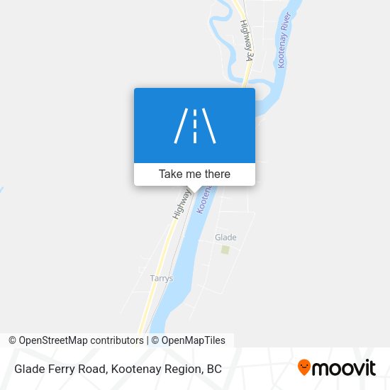 Glade Ferry Road map