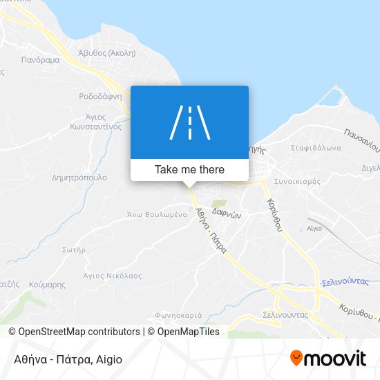 Αθήνα - Πάτρα map