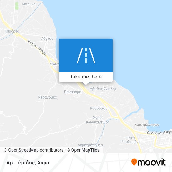 Αρττέμιδος map
