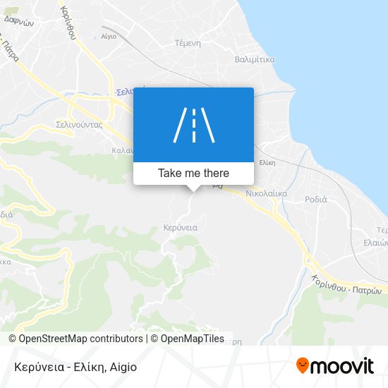 Κερύνεια - Ελίκη map