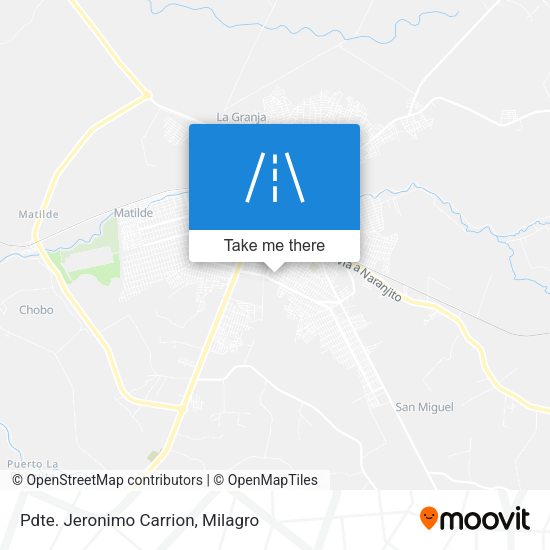 Pdte. Jeronimo Carrion map