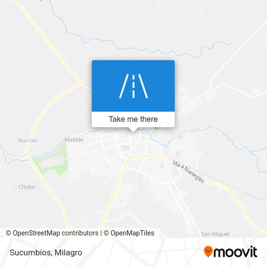 Mapa de Sucumbios