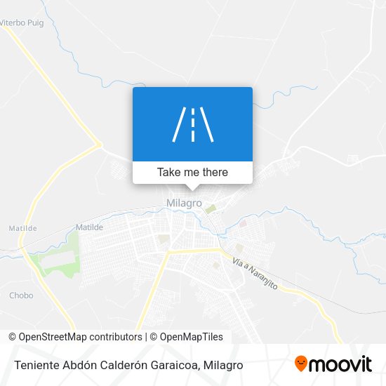 Teniente Abdón Calderón Garaicoa map