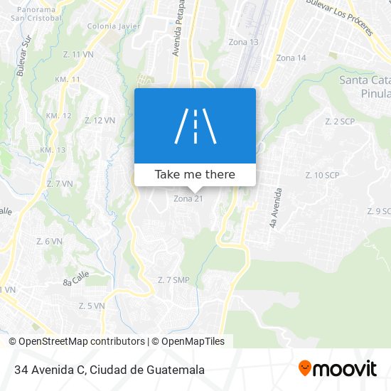 Mapa de 34 Avenida C