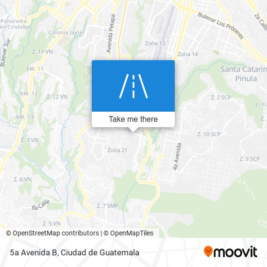 Mapa de 5a Avenida B