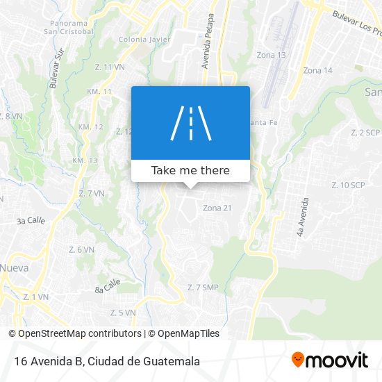 Mapa de 16 Avenida B