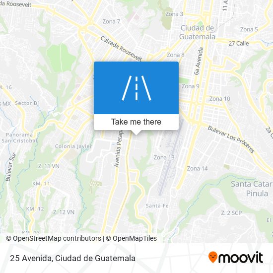 25 Avenida map