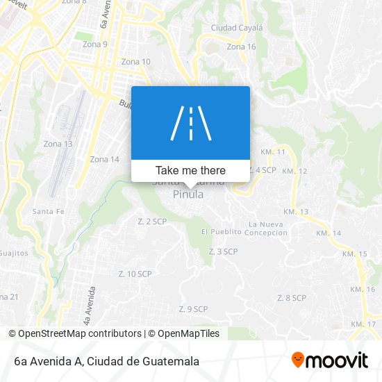 6a Avenida A map