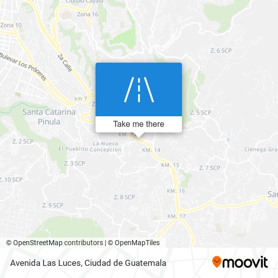 Avenida Las Luces map