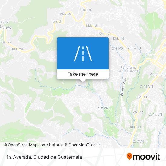 1a Avenida map