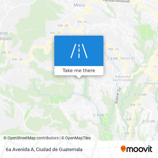 6a Avenida A map