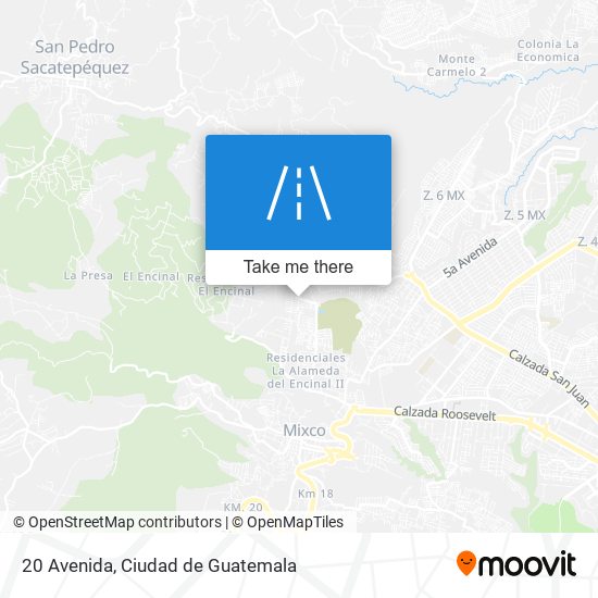 20 Avenida map