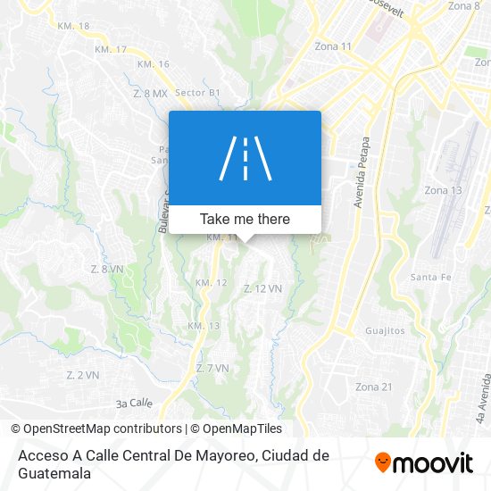 Acceso A Calle Central De Mayoreo map