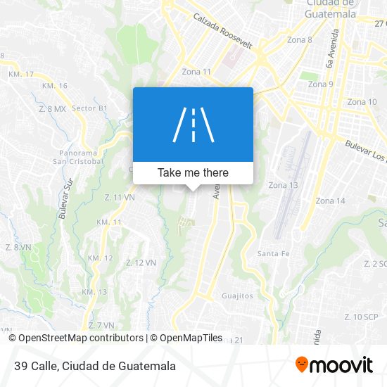 39 Calle map