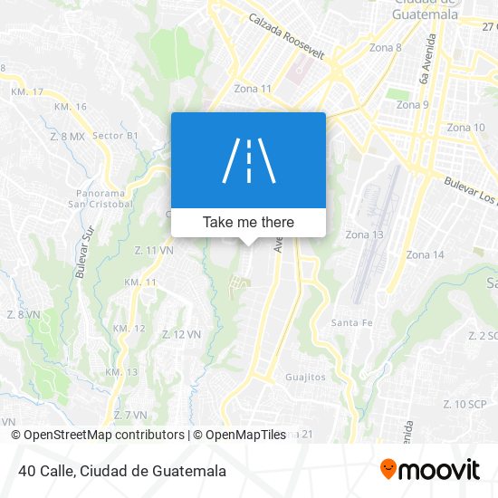 40 Calle map