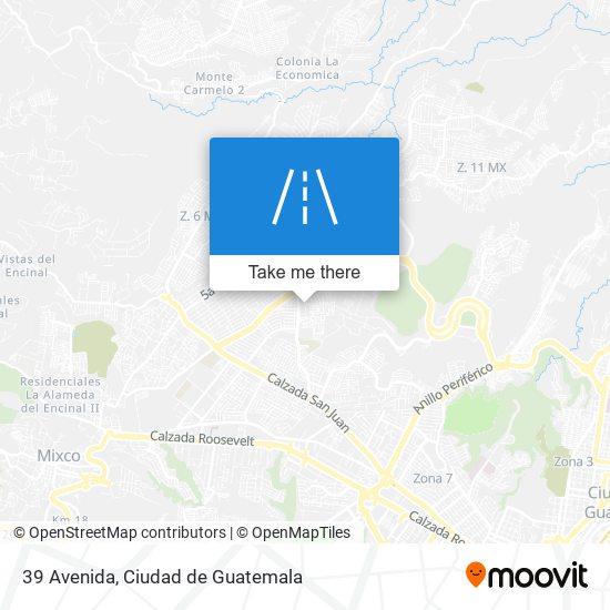 Mapa de 39 Avenida