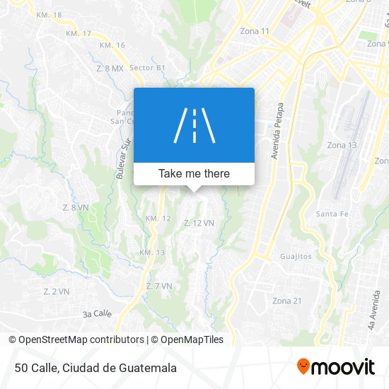 50 Calle map