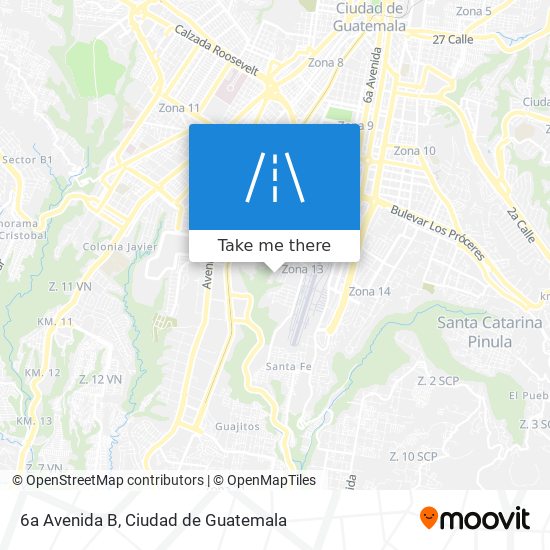 6a Avenida B map