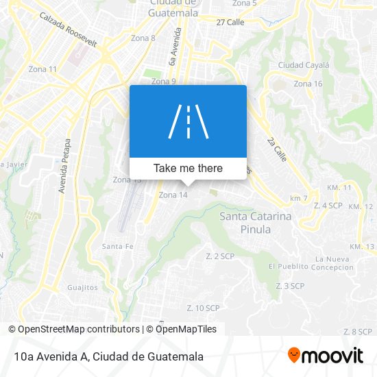 10a Avenida A map